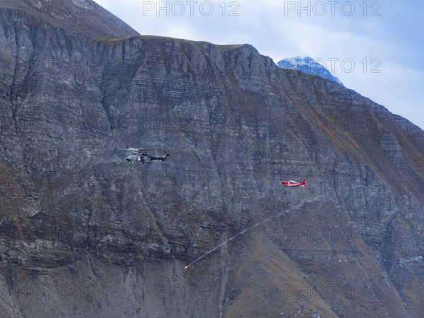 Axalp, Switzerland, airshow, demonstration, air force, army, military, Alps, mountains, combat helicopter, Pilatus, Airpatrol