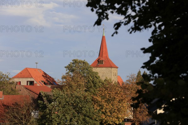 St. Marien Church, mountain village Lüdersen, City of Springe, Hanover Region, Lower Saxony, Germany