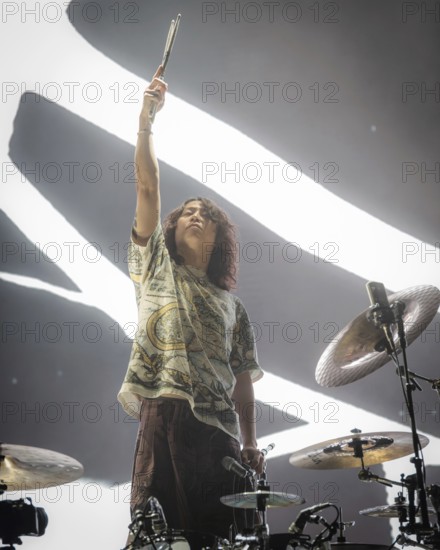 Drummer Tomoya Kanki from One Ok Rock live on Detox European Tour 2025 in Berlin's Max-Schmeling-Halle on 24.10.2025