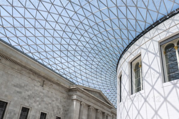 London, United Kingdom - 14 May 2025: The grand roof of the British Museum's Great Court