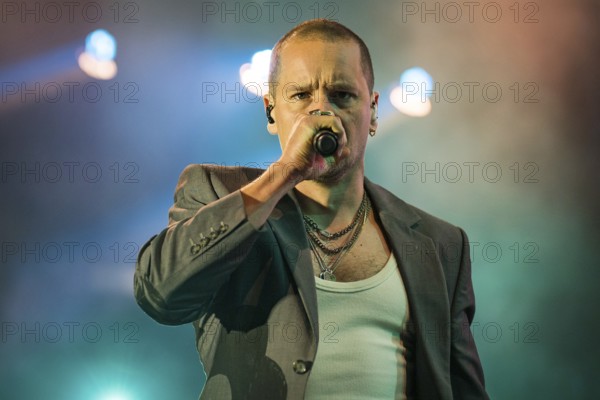 WROCLAW, POLAND - AUGUST 1, 2025: Music Festival Meskie Granie (Men's Playing). On the stage vocal Krzysztof Zalewski
