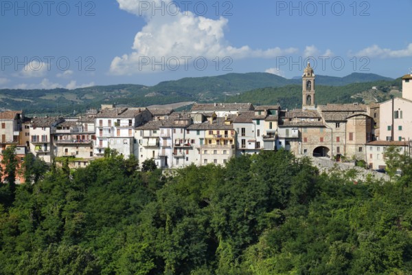 City view, Sassocorvaro, Sassocorvaro Auditore, Pesaro and Urbino, Marche, Italy
