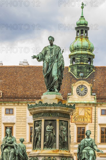 Monument of Emperor Francis I in the Hofburg Imperial Palace, Vienna, Austria