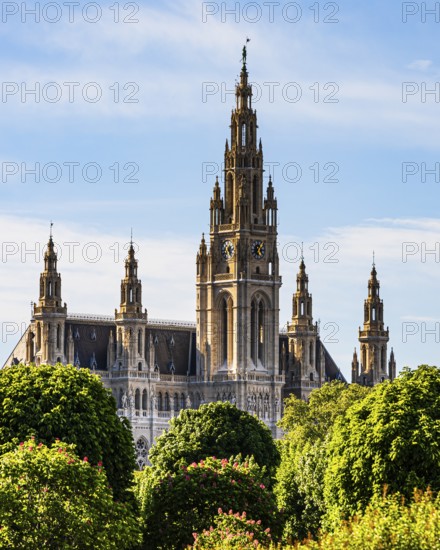 The town hall with its neo-gothic façade, Vienna, Austria