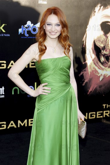 Jacqueline Emerson at the Los Angeles premiere of 'The Hunger Games' held at the Nokia Theatre L.A. Live in Los Angeles on March 12, 2012, Los Angeles, CA, USA, Los Angeles, California, USA
