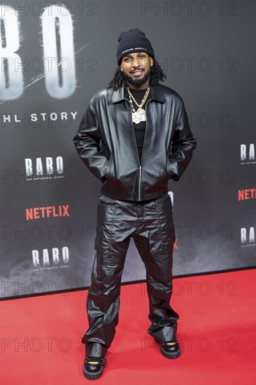 Raheem Heid aka Reezy at the premiere of the Netflix film Babo at the Astor Film Lounge Berlin on 24.10.2025