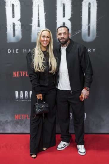Dominique Eckerlin and Christian Eckerlin at the premiere of the Netflix film Babo at the Astor Film Lounge Berlin on 24.10.2025