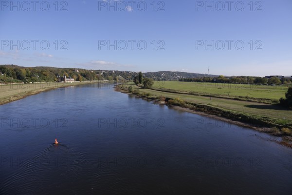 The Elbe near Dresden, Saxony, Germany