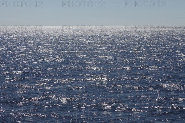 Aegean Sea in sparkling sunlight, Cyclades, Greece