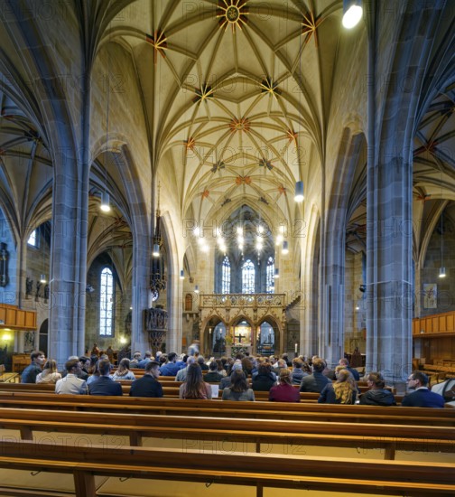 Monastery church, Bebenhausen Abbey, former Cistercian abbey, monastery complex, interior, OT Bebenhausen, Tübingen, Baden-Württemberg, Germany