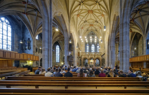 Monastery church, Bebenhausen Abbey, former Cistercian abbey, monastery complex, interior, OT Bebenhausen, Tübingen, Baden-Württemberg, Germany