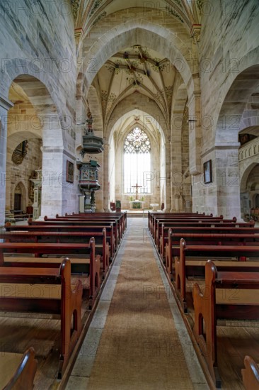 Monastery church, interior view, Bebenhausen Abbey, former Cistercian abbey, monastery complex, church, OT Bebenhausen, Tübingen, Baden-Württemberg, Germany