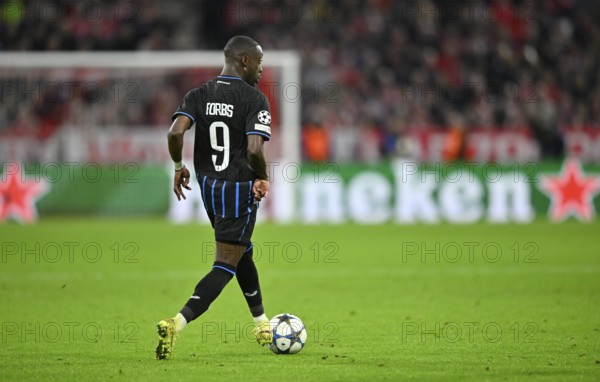 Carlos Forbs Club Brugge FC Brugge (09) Champions League ball action, Allianz Arena, Munich, Bayern, Germany