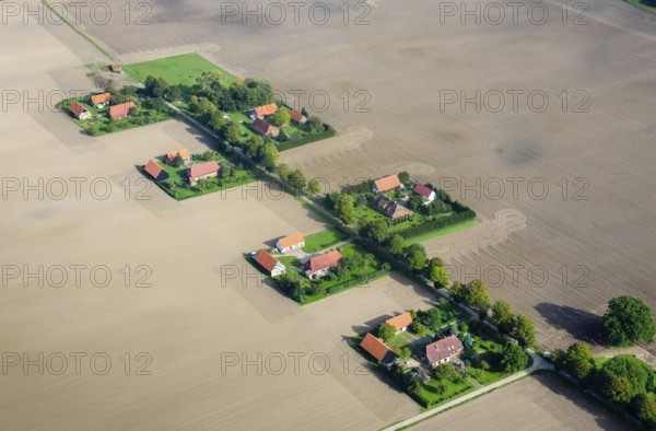 Germany, Europe, Mecklenburg, Western Pomerania, landscape, nature, agriculture, village, field, farm, road, street