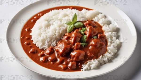 This flavorful Indian dish is a popular comfort food, perfect for a satisfying meal, AI generated