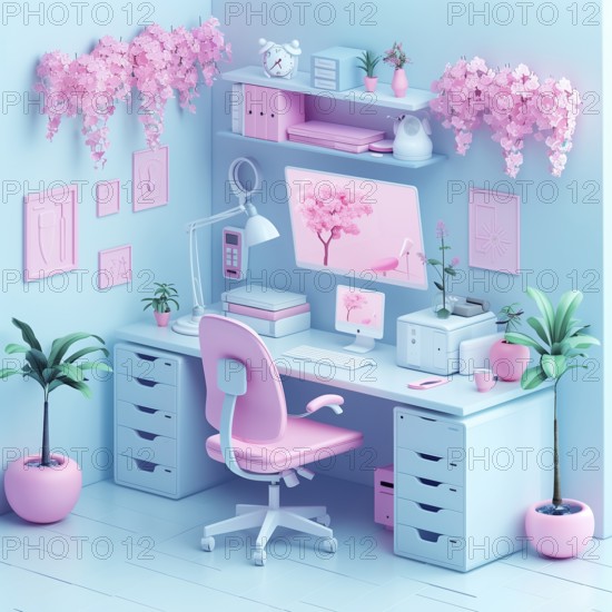 Office, therapist's workplace, AI generated