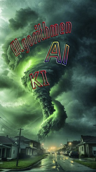 Symbolic photo, threat from algorithms, ChatGBT, AI, OpenAI, chatbot, artificial intelligence, IT system, IT technology, computer system, software, Microsoft, silicon brain, thinking machine, creativity, new wonder of the world, Einstein replacement, questionable intelligence, AI research, voice robot, algorithm, replace thinker, risk of suicide of young people