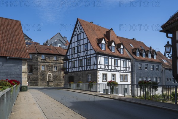 View of the old town, Kronach, Upper Franconia, Bavaria, Germany