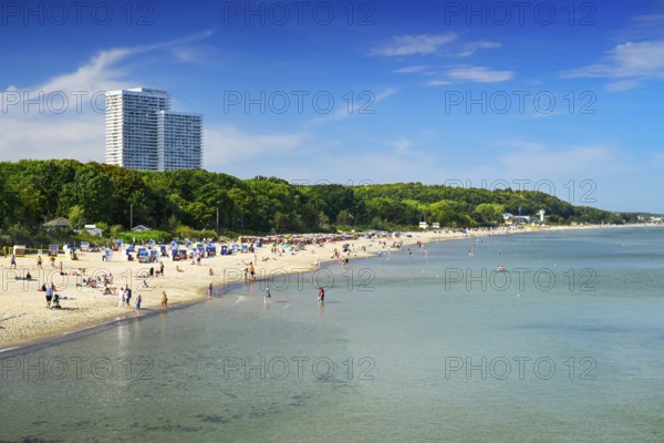 Baltic Sea beach in Timmendorfer Strand, Schleswig-Holstein, Germany