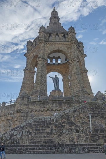 Kaiser-Wilhelm-Denkmal, Porta Westfalica, North Rhine-Westphalia, Germany
