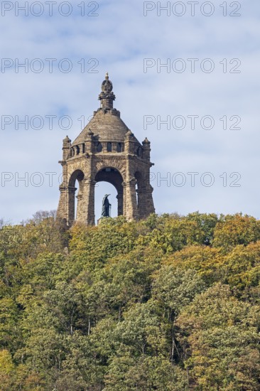 Kaiser-Wilhelm-Denkmal, Wald, Porta Westfalica, North Rhine-Westphalia, Germany