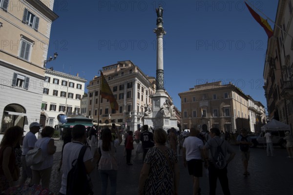 Colonna dell' Immacolata Column, Piazza di Spagna, Rome, Italy