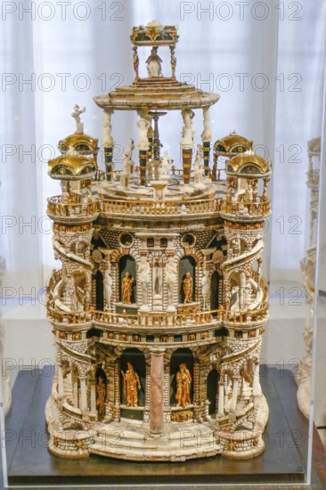 Interior view, museum, Ambras Castle, Innsbruck, Tyrol, Austria