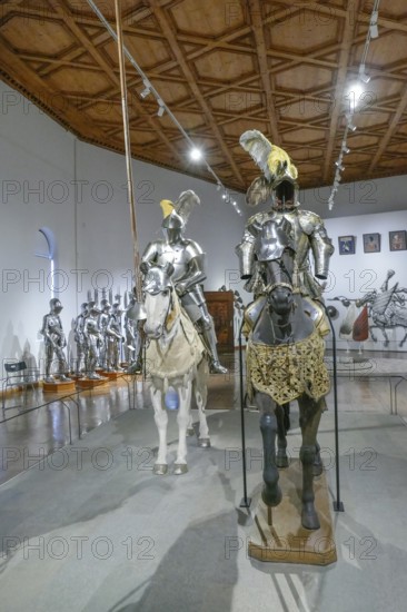 Knight's Armour, Armory, Interior View, Ambras Castle, Innsbruck, Tyrol, Austria