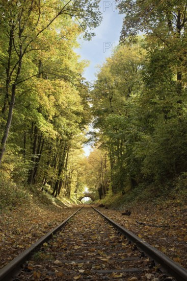 Local railway tracks in Augsburg, Bavaria, Regierungsbezirk Swabia, Germany