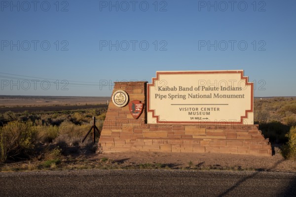 Fredonia, Arizona - The entrance to Pipe Spring National Monument. Ancestral Puebloans and Kaibab Paiute Indians have lived in the area for 1, 000 years. Mormon settlers arrived in the 1860s