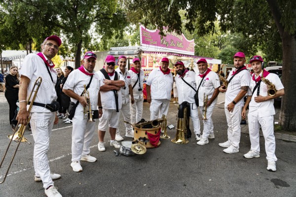 Brass band, band, men, Arles, France