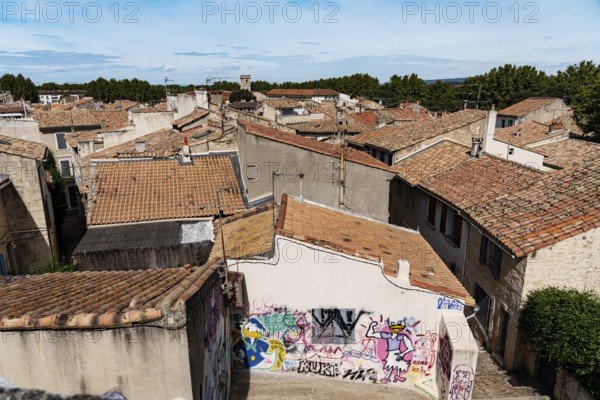 Panorama, Grafitti, Disney, Minniemaus and Donald, Arles, France