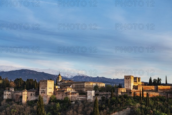 View of Alhambra, Granada, Andalucia, Spain