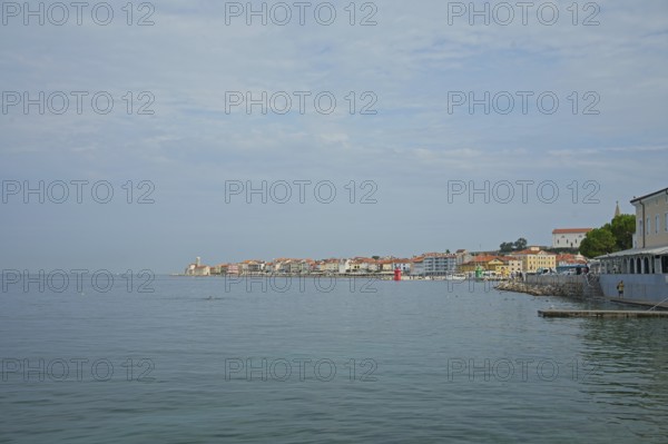 View of Piran, Adriatic Sea, Mediterranean Sea, Piran, Istria, Slovenia