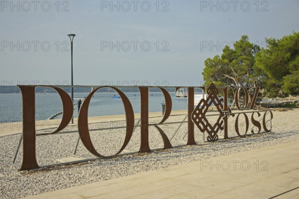 Portoroz logo, Adriatic Sea, Portoroz, Istria, Slovenia