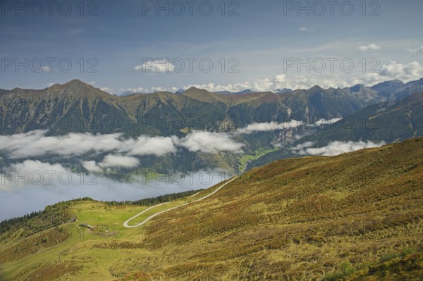 View from Stubnerkogel near Bad Gastein, Hohe Tauern, Bad Gastein, Salzburg state, Austria