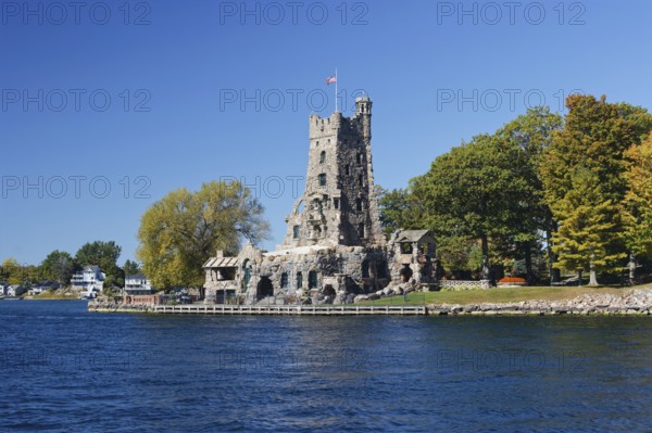 Boldt Castle, Alster Tower, Saint Lawrence River, Thousand Islands, Province of Ontario Canada, New York USA