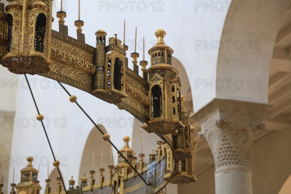 Hezilo chandelier, Hildesheim Cathedral or High Cathedral Church of St. Mary's Ascension in pre-Romanesque style, Cathedral of the Roman Catholic Diocese of Hildesheim, UNESCO World Heritage Site, Hildesheim, Lower Saxony, Germany