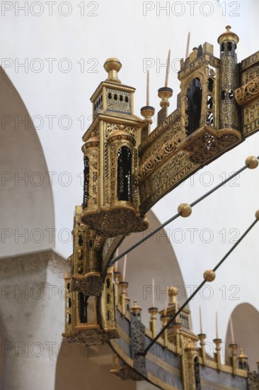 Hezilo chandelier, Hildesheim Cathedral or High Cathedral Church of St. Mary's Ascension in pre-Romanesque style, Cathedral of the Roman Catholic Diocese of Hildesheim, UNESCO World Heritage Site, Hildesheim, Lower Saxony, Germany