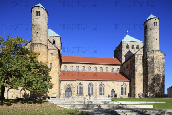Michaelis Church or St. Michaelis, Ottonian church in pre-Romanesque or early Romanesque style, UNESCO World Heritage Site, Hildesheim, Lower Saxony, Germany