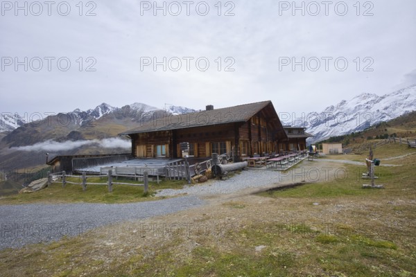 The Maseben mountain hut is located at an altitude of 2267 meters in the Vinschgau Mountains in Italy
