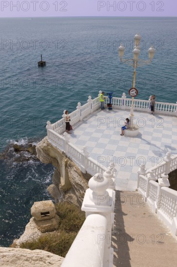 Observation deck, Balcon del Mediterraneo, (balcony of the Mediterranean Sea), Benidorm, Valencia, Costa Blanca, Spain