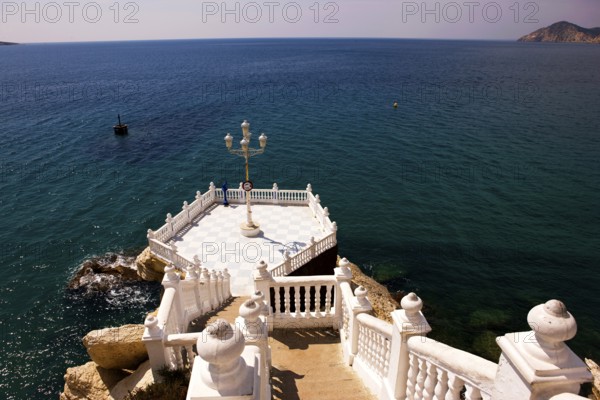 Observation deck, Balcon del Mediterraneo, (balcony of the Mediterranean Sea), Benidorm, Valencia, Costa Blanca, Spain