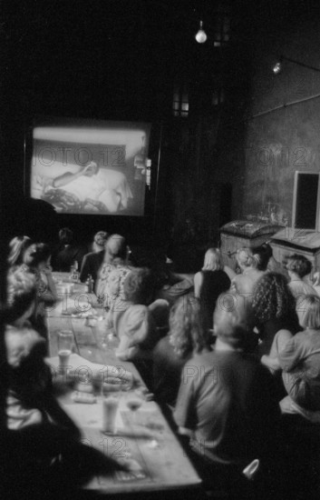 Germany, Berlin, 8.8.1992, Hinterhof - Cinema on Rosenthaler Straße, Haus Schwarzenberg