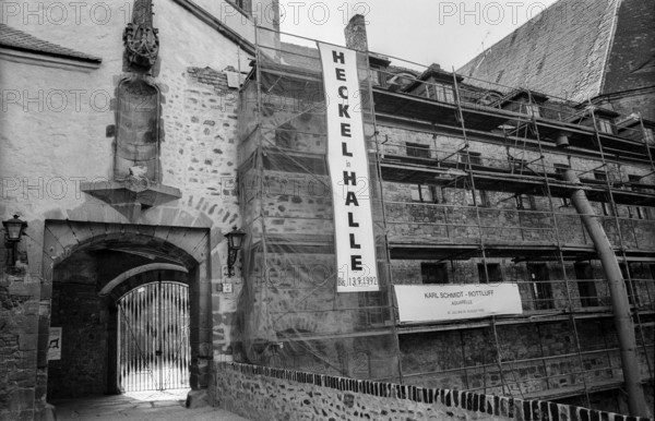 Germany, Halle, 5.8.1992, Burg Giebichenstein/Academy of Art, Heckel in Halle, Karl Schmidt - Ruttluff, watercolors