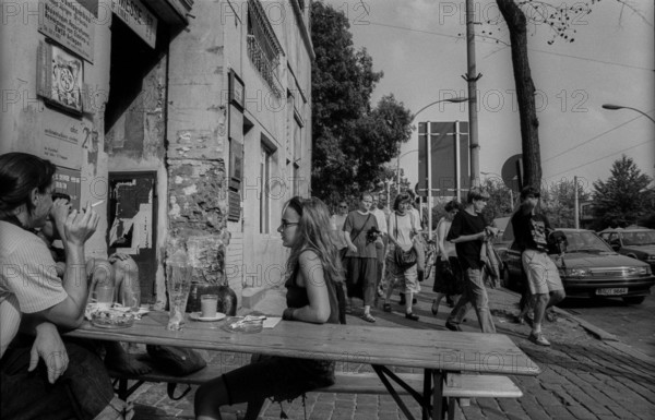 Germany, Berlin, 3.8.1992, Silberstein, cafe, bar, Oranienburger Straße