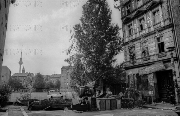 Germany, Berlin, 1.8.1992, Occupied House Kleine Hamburger Straße