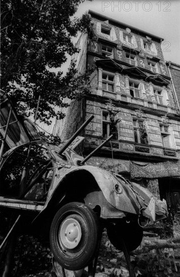 Germany, Berlin, 1.8.1992, Occupied House Kleine Hamburger Straße