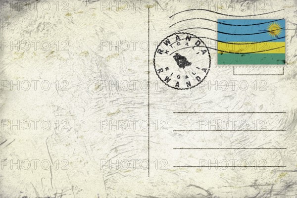 Rwanda Kigali Round Seal Map Design