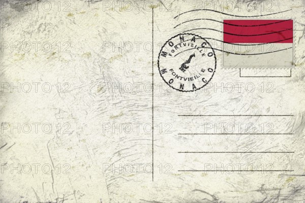 Monaco Fontvieille Round Seal Map Design